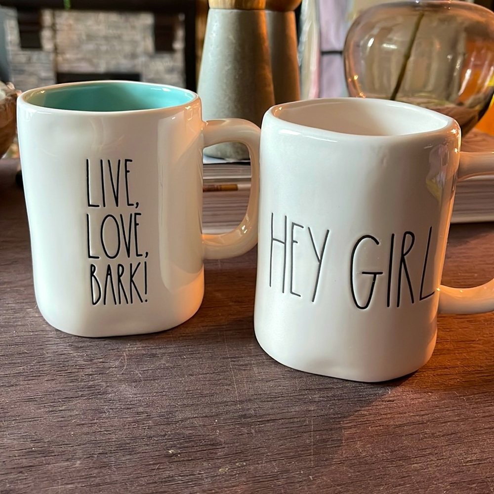 Rae Dunn coffee mugs